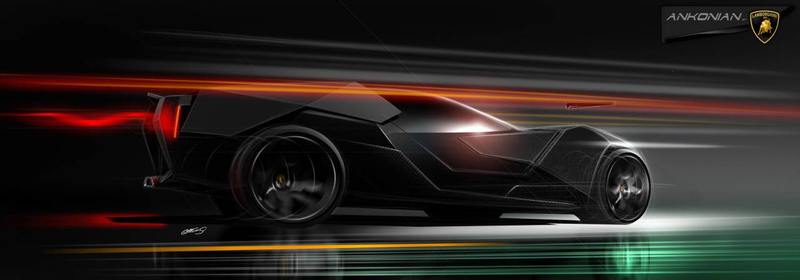 Illustration for article titled Lamborghini Ankonian: Concept Photos